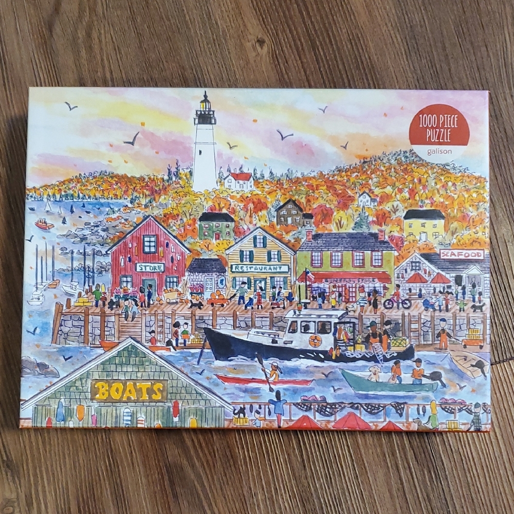 Galison Vibrant Coastal Scene Puzzle